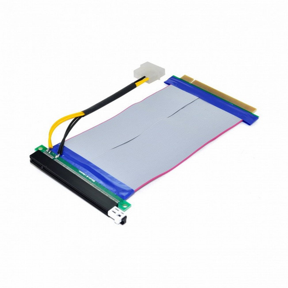 Chenyang PCI-E Express 16X to 16x Riser Extender Card with Molex IDE Power Ribbon Cable 20cm EP-074