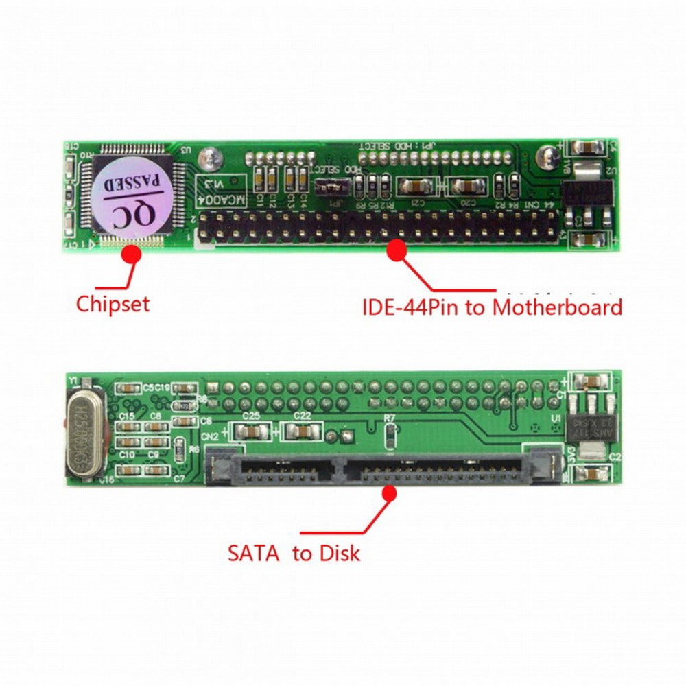 Chenyang SATA Female to IDE 44Pin Converter Adapter PCBA for Laptop 2.5" Hard Disk Drive EP-045