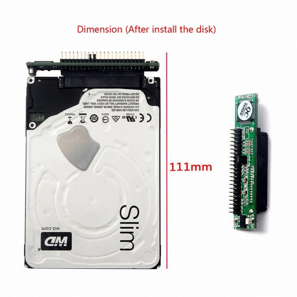 Chenyang SATA Female to IDE 44Pin Converter Adapter PCBA for Laptop 2.5" Hard Disk Drive EP-045