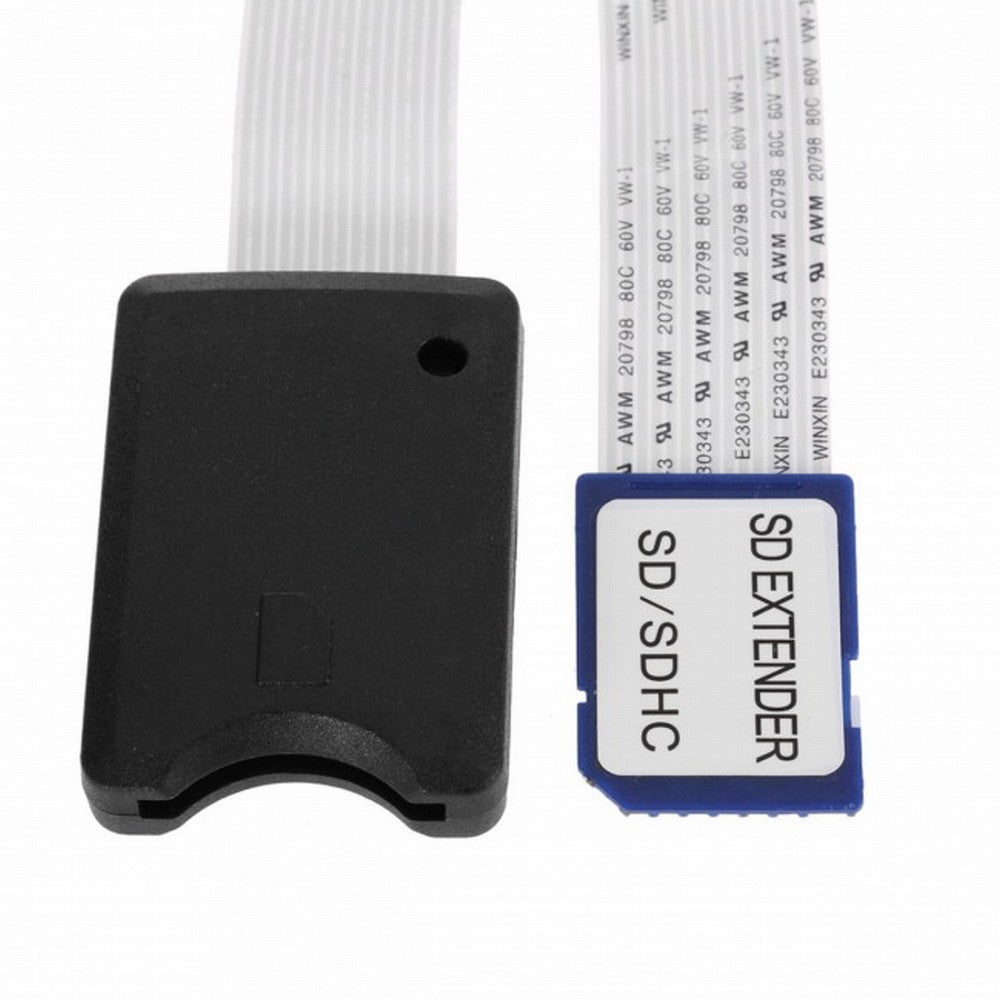 Chenyang Standard SD SDHC Memory Card Kit Male to SD Female Extension Soft Flat FPC Cable Extender 25cm EP-039