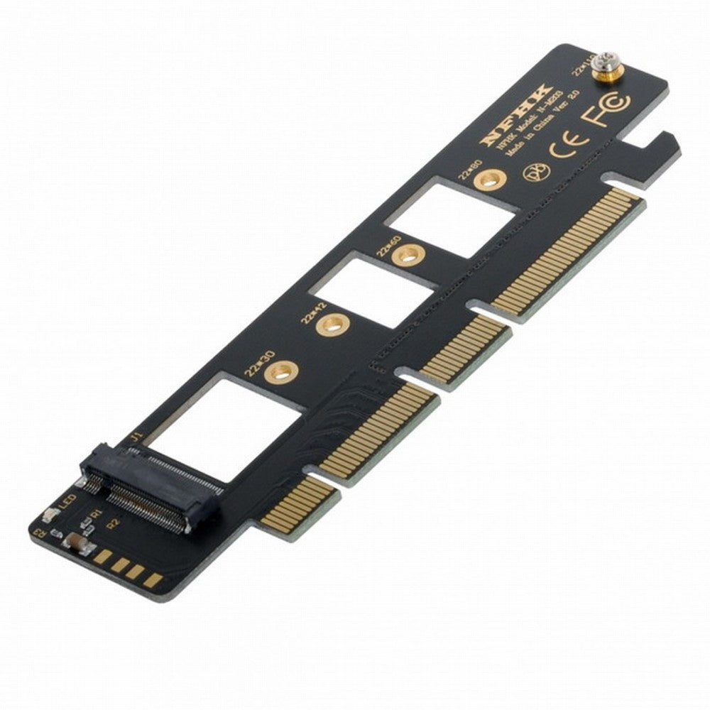 Chenyang NGFF M.2 M-key NVME AHCI SSD to PCI-E 3.0 16x 4x Adapter for 110mm 80mm SSD SA-021