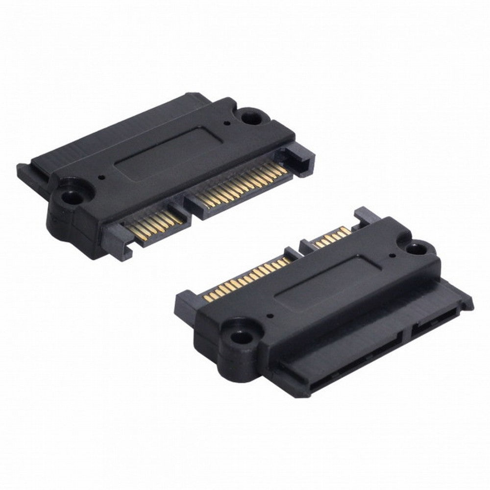 Chenyang 3.5" 2.5inch SATA 22Pin 7+15 Male to SATA 22P 7+15 Female extension convertor adapter with screw holes SA-029