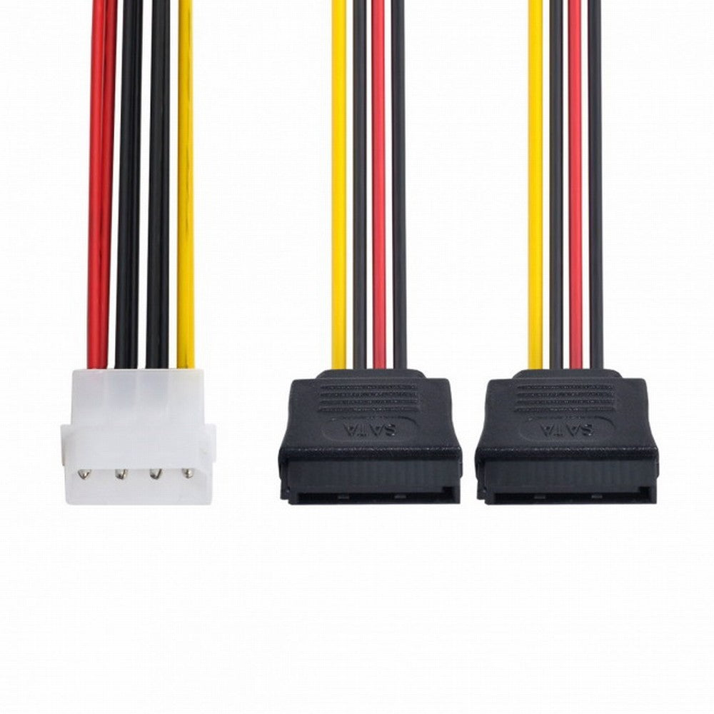 Chenyang IDE to Dual SATA II 15pin Y Splitter 10cm Hard Disk Power Supply Extension Cable SA-056