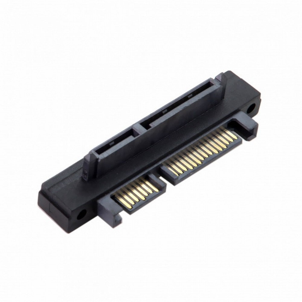 Chenyang 90 Degree Up Angled SATA 22Pin 7+15 Male to SATA 22Pin Female Extension Convertor Adapter SA-121-UP