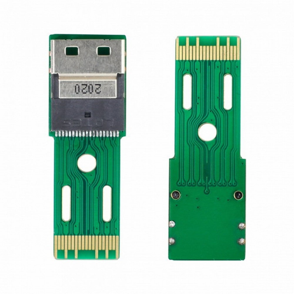 Chenyang PCI-E Slimline SAS 4.0 SFF-8654 4i 38pin to SFF-8654 38pin Male to Female Extender Adapter Test Tools SF-003