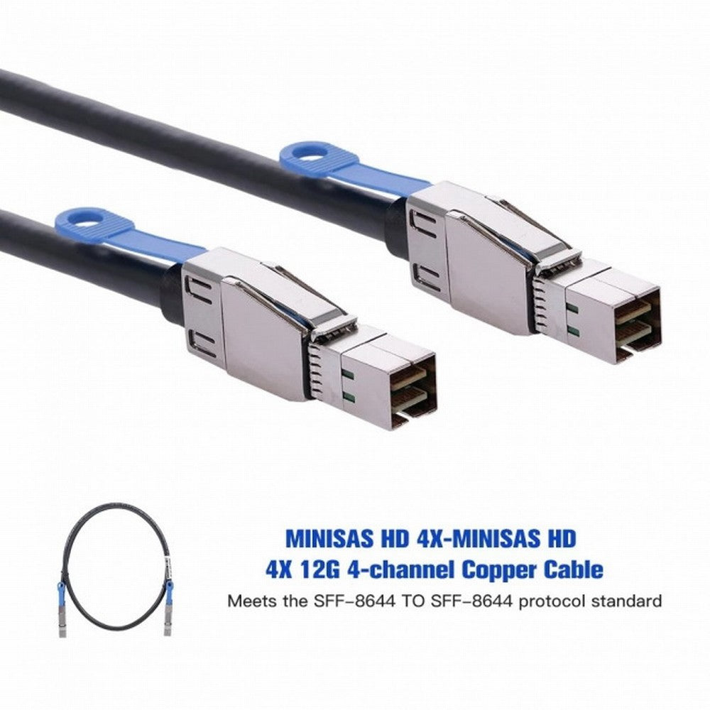 Chenyang External Mini SAS HD SFF-8644 to Mini SAS High Density HD SFF-8644 Data Server Raid Cable 50cm 12Gbps SF-069