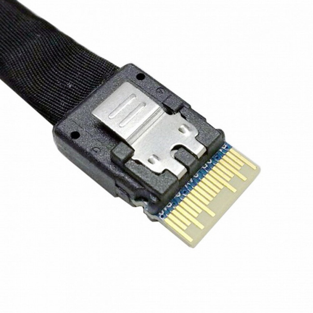 Chenyang Slim Line SAS 4.0 SFF-8654 4i 38pin Host to HD Mini SAS 4i SFF-8643 36pin Target Cable 50cm SF-098