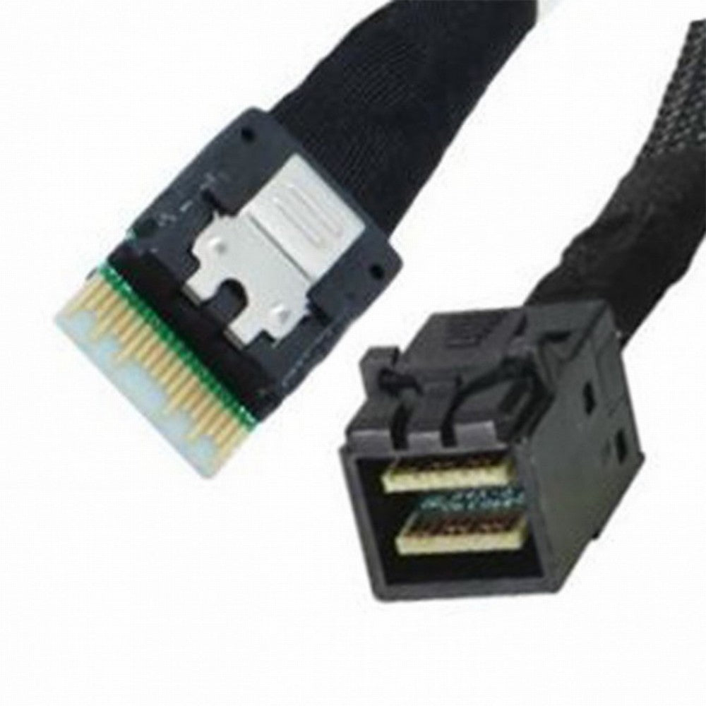 Chenyang Slim Line SAS 4.0 SFF-8654 4i 38pin Host to HD Mini SAS 4i SFF-8643 36pin Target Cable 50cm SF-098