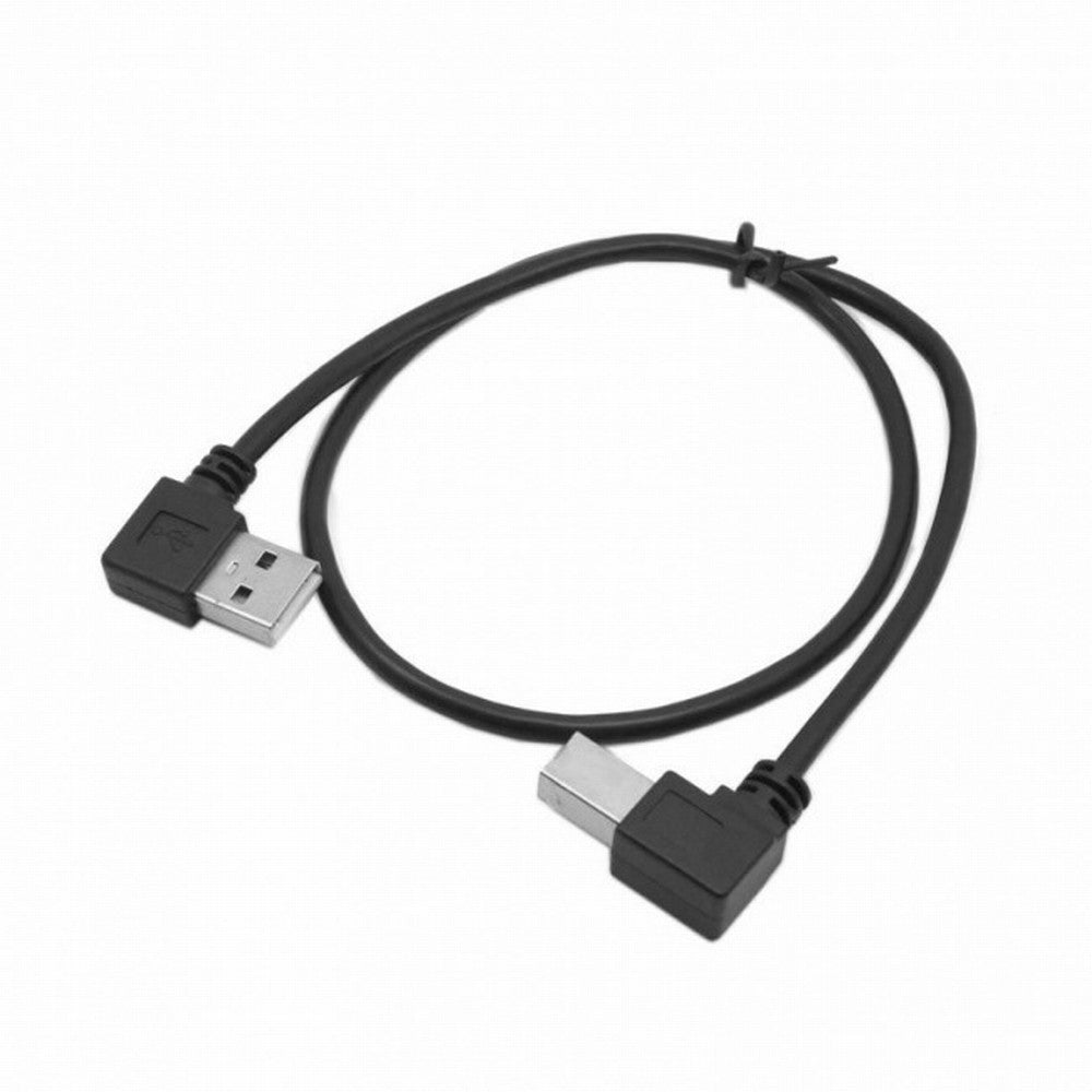 Chenyang Left Angled USB 2.0 A Male to B Male Angled 90 Degree Printer Cable 50cm 100cm CC-U2-032-LE