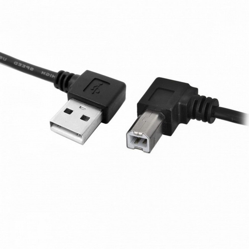 Chenyang Right Angled USB 2.0 A Male - B Male Printer Scanner 90 Degree Cable 50cm 100cm CC-U2-032-RI