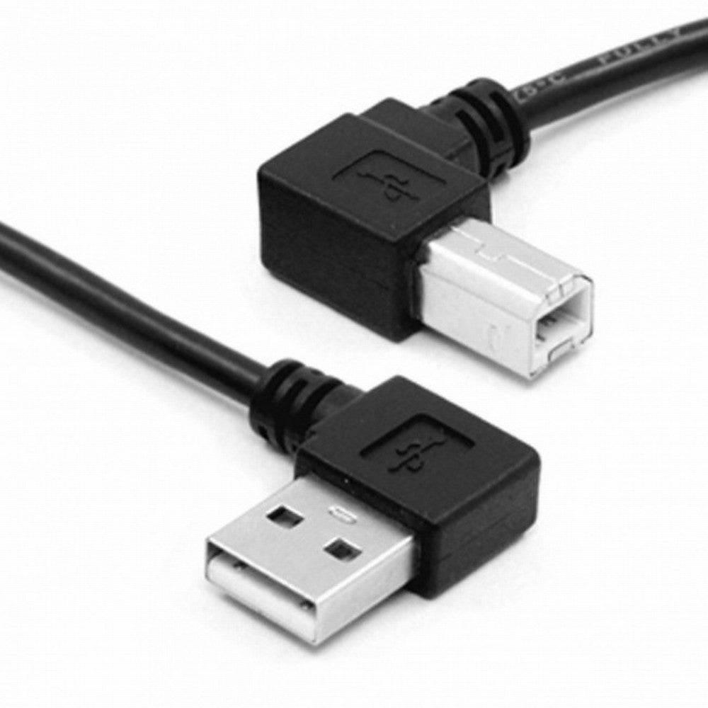 Chenyang Right Angled USB 2.0 A Male - B Male Printer Scanner 90 Degree Cable 50cm 100cm CC-U2-032-RI