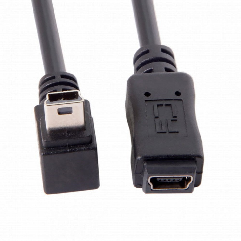 Chenyang GPS Mini USB 5P 90D Down Direction Angled Male to 5p Female Extension Cable 0.2M U2-049-DN