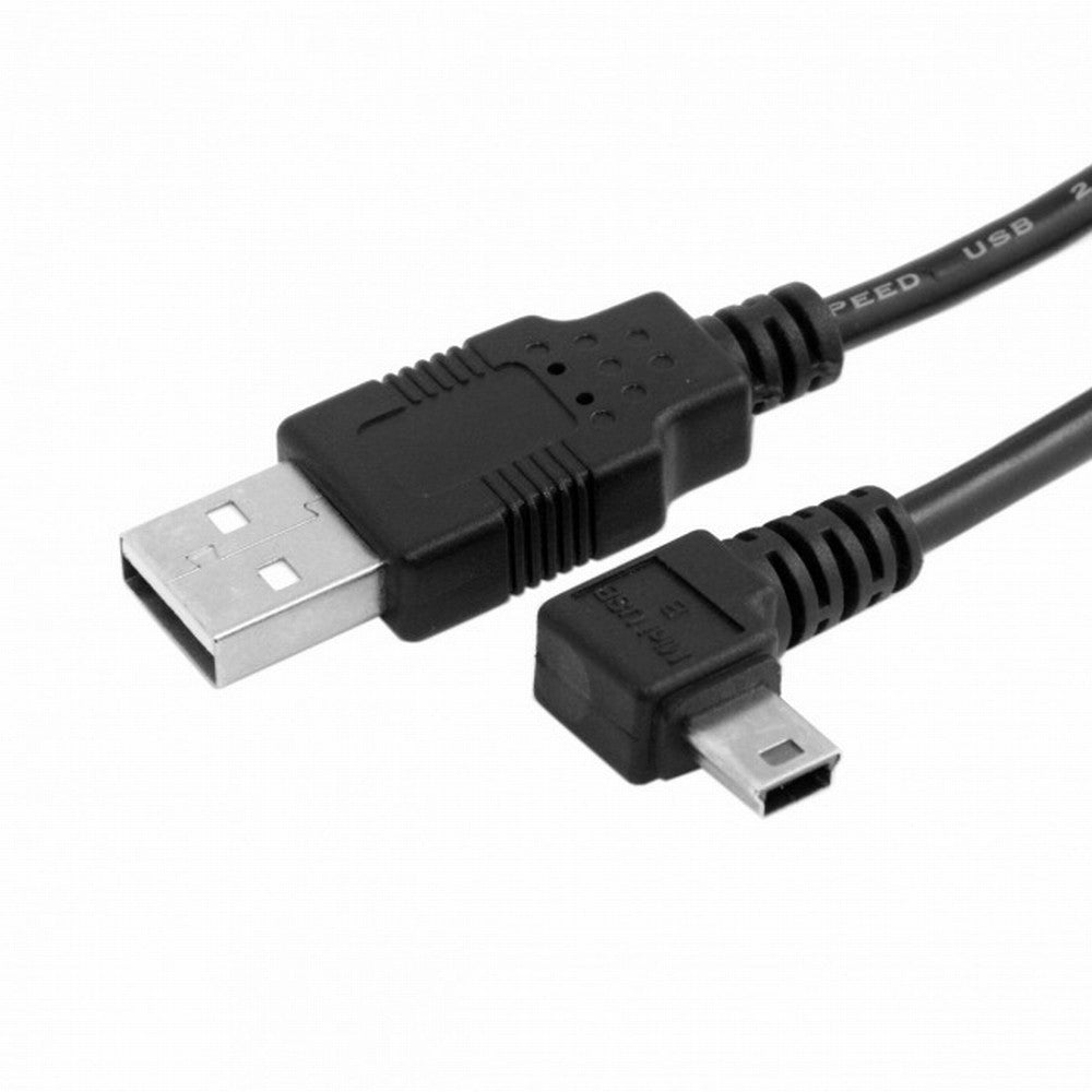 Chenyang 5pin Mini USB type Male Left Angled 90 degree to USB 2.0 male data charge cable 50cm CC-U2-057