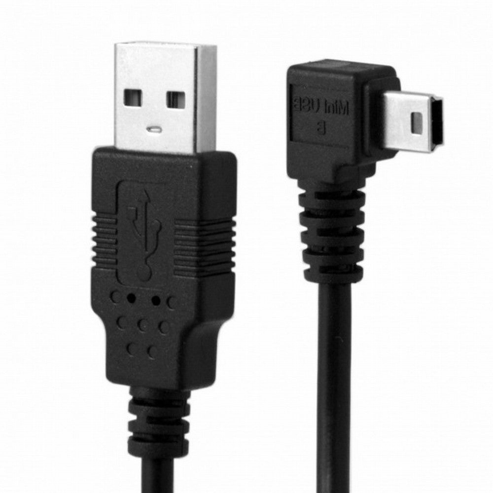 Chenyang Mini USB B Type 5pin Male Right Angled 90 Degree to USB 2.0 Male Data Cable with Ferrite U2-057-RI-3.0M/U2-057-RI-5.0M