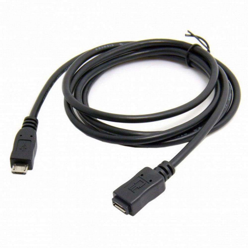 Chenyang 5ft Full Pin Connected Micro USB 2.0 Type 5Pin Male to Female Cable for Tablet Phone MHL OTG Extension U2-096-BK-1.5M