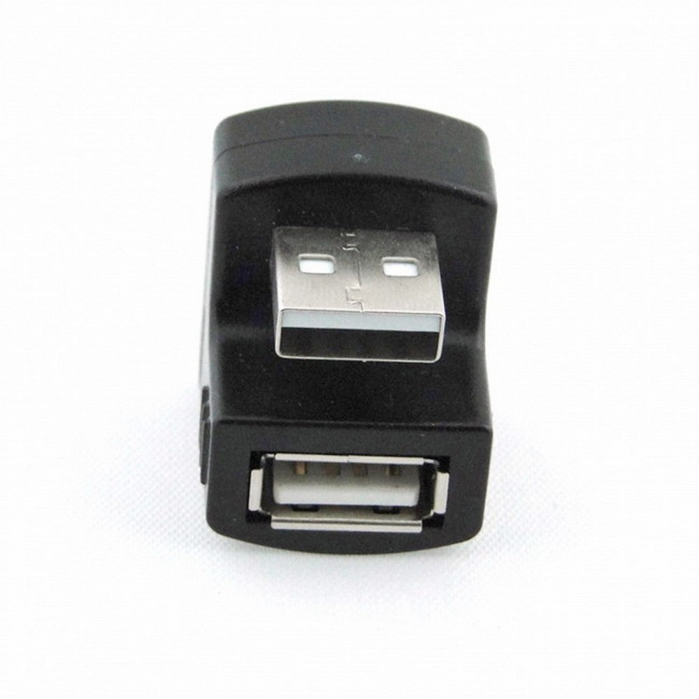 Chenyang Up Angled USB 2.0 Adapter A Male to Female Extension 90 180 360 Degree Black U2-099-UP