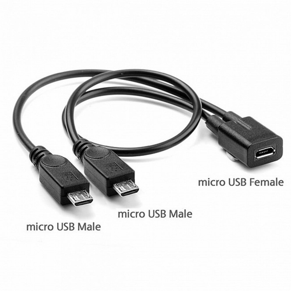 Chenyang Micro USB Female to 2 Micro USB Male Splitter extension charge cable for Galaxy S5 i9600 S4 I9500 Note2 N7100 S3 I9300 S2 9100 U2-110