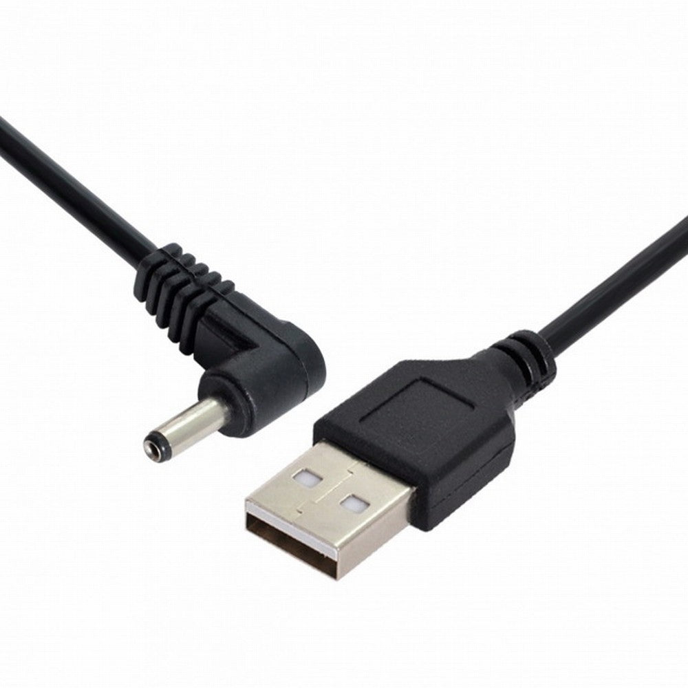 Chenyang USB 2.0 Male to Right Angled 90 Degree 3.5mm 1.35mm DC power Plug Barrel 5v Cable 100cm U2-111-RI