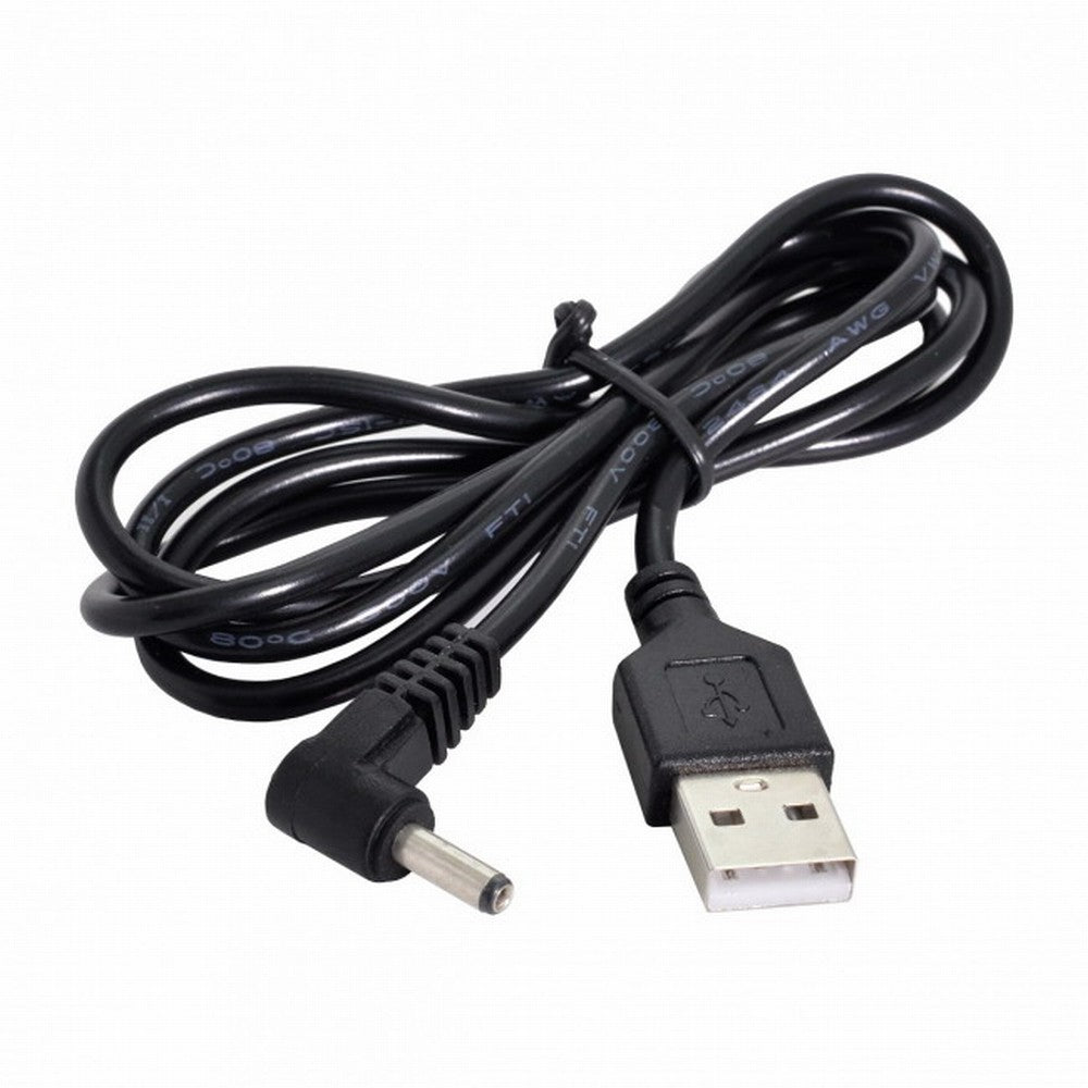 Chenyang USB 2.0 Male to Right Angled 90 Degree 3.5mm 1.35mm DC power Plug Barrel 5v Cable 100cm U2-111-RI