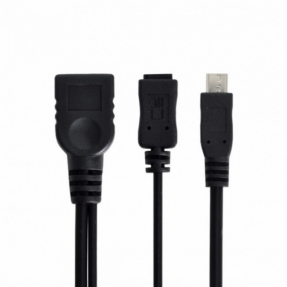 Chenyang Black Color Micro USB 2.0 OTG Host Flash Disk Cable with Micro USB power for Galaxy S3 i9300 S4 i9500 Note2 N7100 Note3 N9000 S5 i9600 U2-166