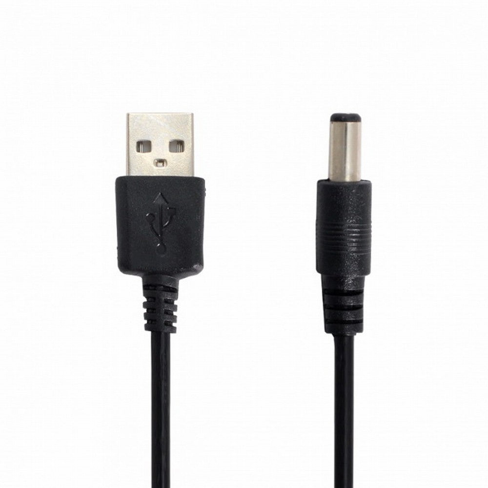 Chenyang USB 2.0 A Type Male TO 5.5x2.1mm DC Power Plug Barrel Connector 5v Cable 100cm U2-184-BK