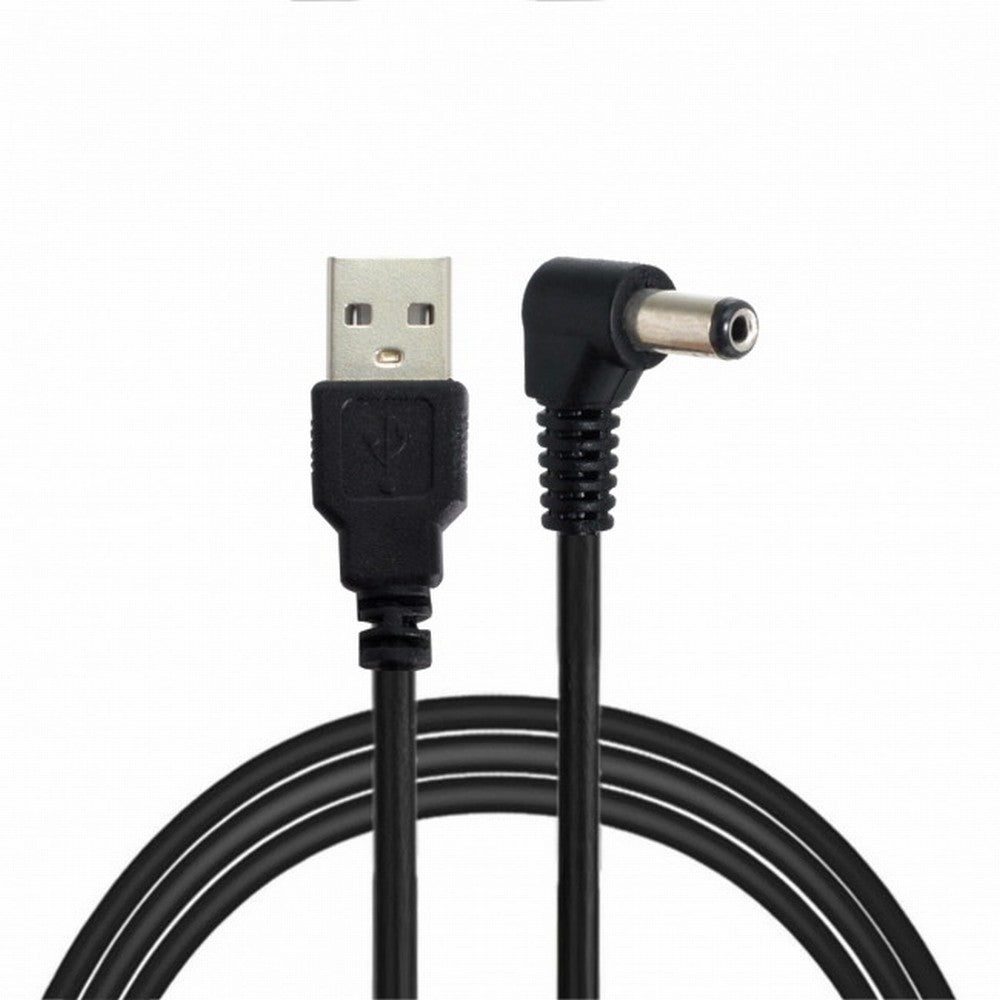 Chenyang USB 2.0 A Type Male to Right Angled 90 Degree 5.5 x 2.1mm DC 5V Power Plug Barrel Connector Charge Cable U2-184-RI