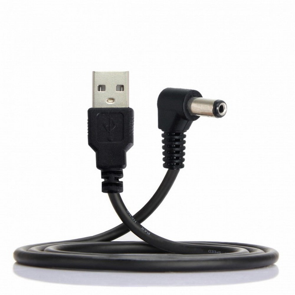 Chenyang USB 2.0 A Type Male to Right Angled 90 Degree 5.5 x 2.1mm DC 5V Power Plug Barrel Connector Charge Cable U2-184-RI