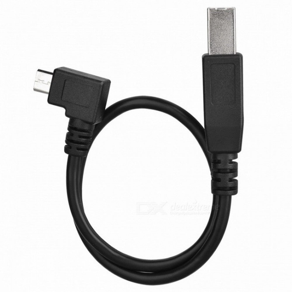 Chenyang 30cm Right Angled 90 Degree Micro USB OTG to Standard B Type Printer Scanner Hard Disk Cable U2-103-RI