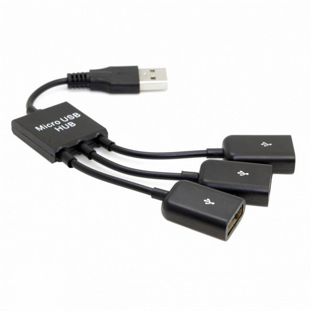 Chenyang USB 2.0 to 3 Ports Hub Cable Bus Power 1 to 3 for Laptop Notebook PC Mouse Disk Printer U2-054