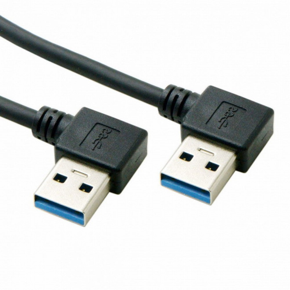 Chenyang USB 3.0 Type-A 90 Degree Right Angled to Right Angled Data Cable for Hard Disk Computer U3-031-RI