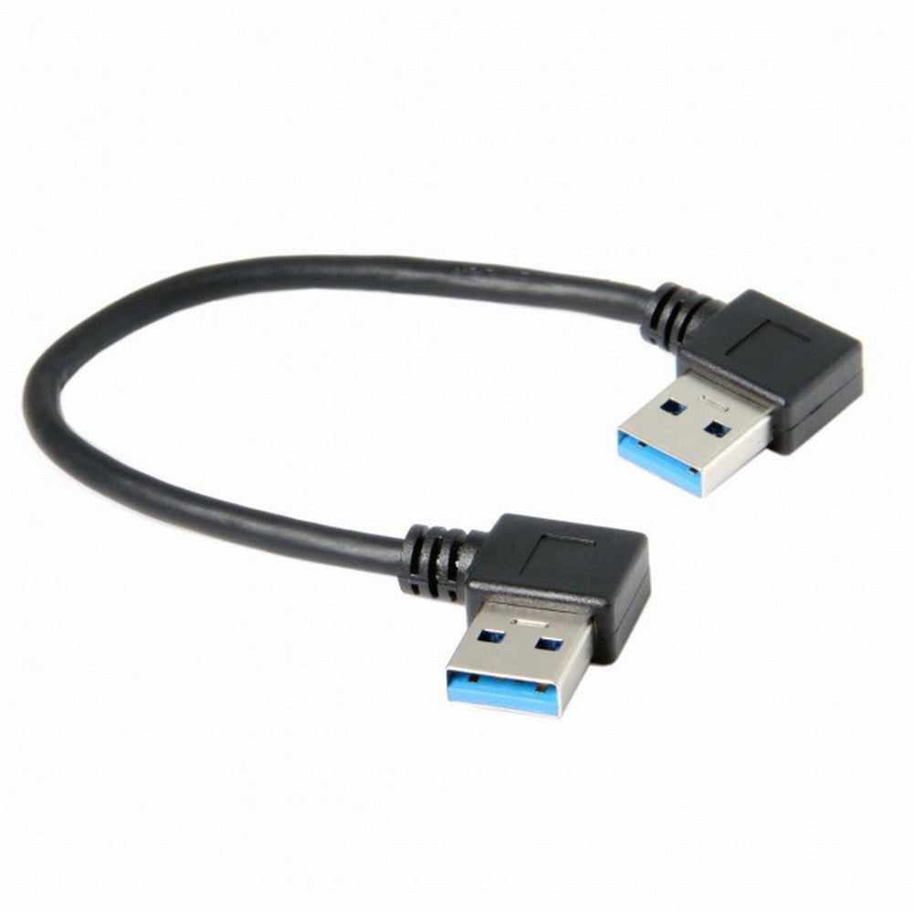 Chenyang USB 3.0 Type-A 90 Degree Right Angled to Right Angled Data Cable for Hard Disk Computer U3-031-RI