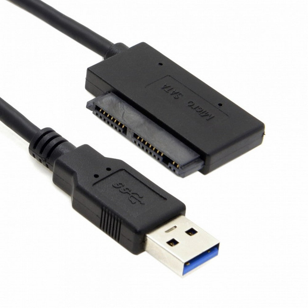 Chenyang USB 3.0 to Micro SATA 7+9 16 Pin 1.8" 90 Degree Angled Hard Disk Driver SSD Adapter Cable 10cm U3-068