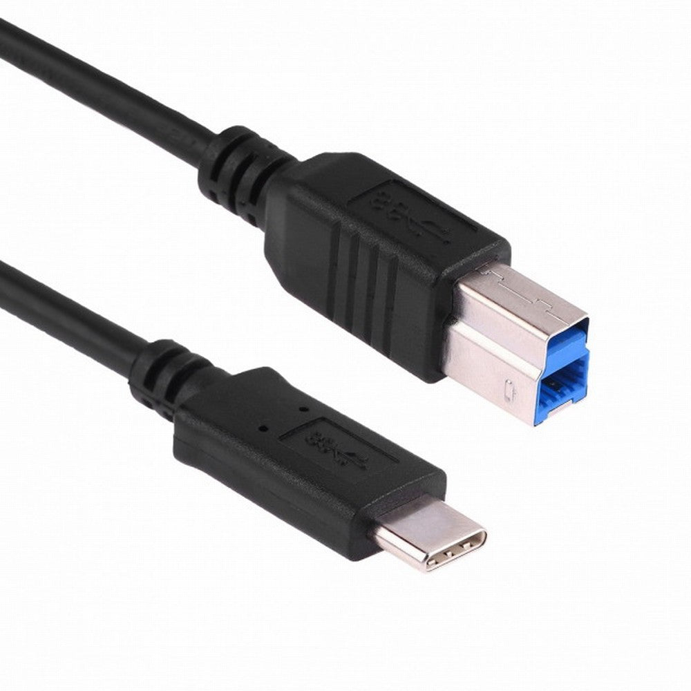 Chenyang USB-C USB 3.1 Type C Male Connector to USB Standard B Male Data Cable for Mac Laptop Black UC-115-BK