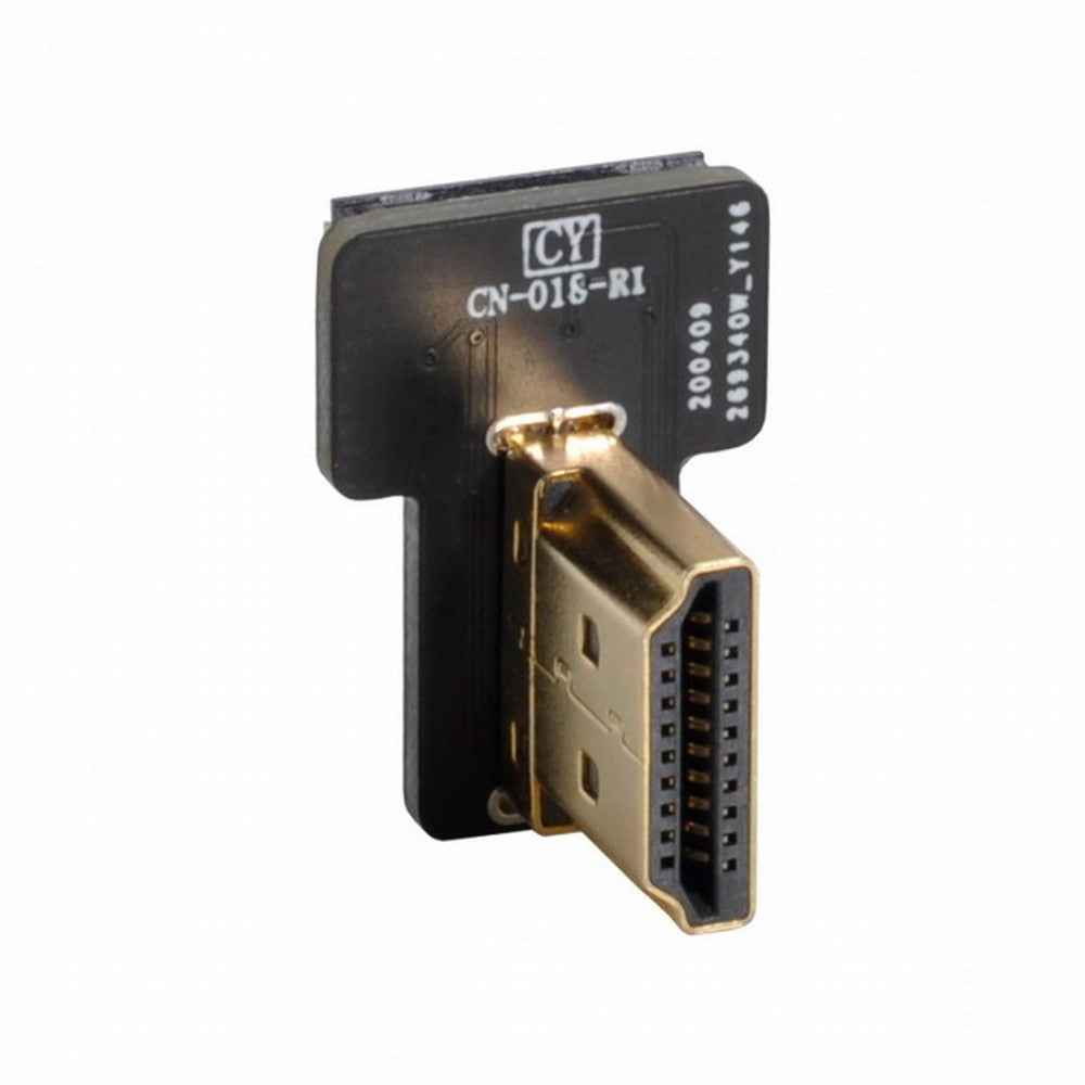 Chenyang CYFPVHDMI HDMI Type A Male Connector Right Angled 90 Degree for FPV HDTV Multicopter Aerial Photography CN-018-RI