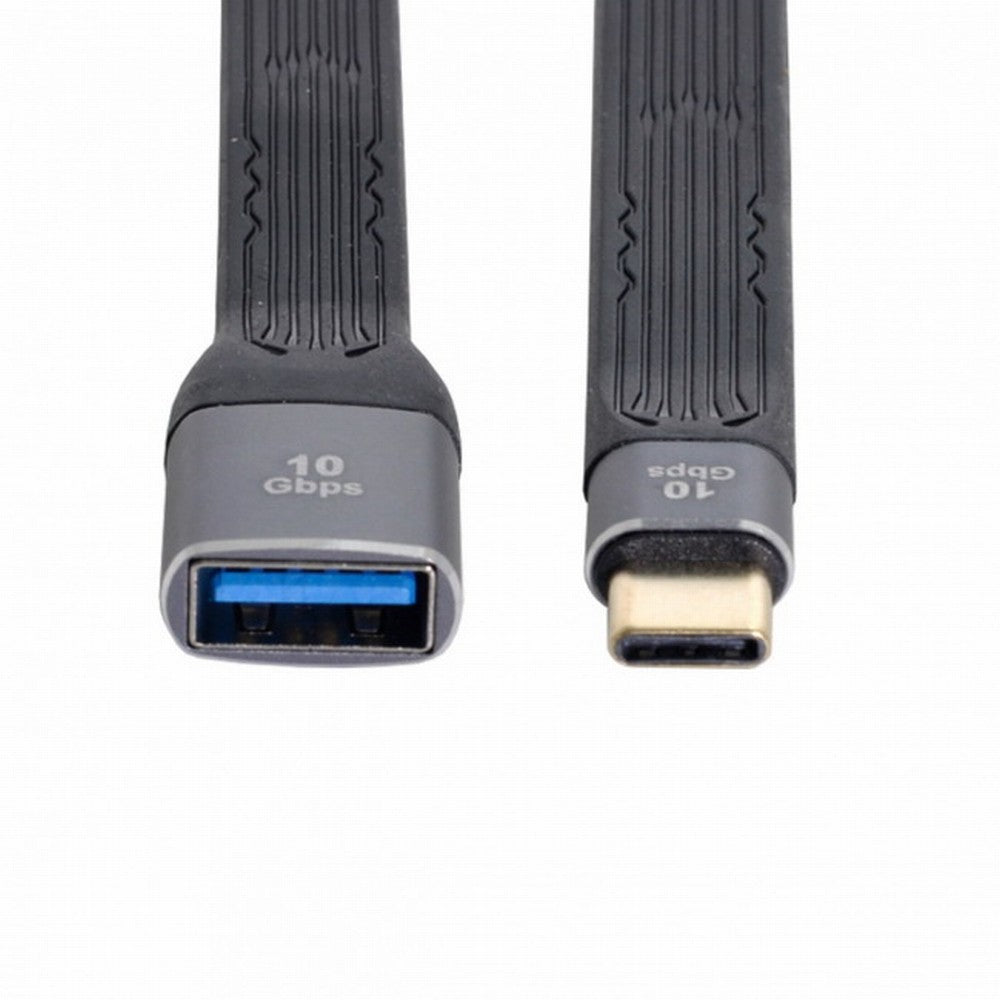 Chenyang USB 3.1 Type C Male Host to USB3.0 Type A Female OTG Flat Slim FPC Data Cable 13cm for Laptop Phone UC-063-0.13M