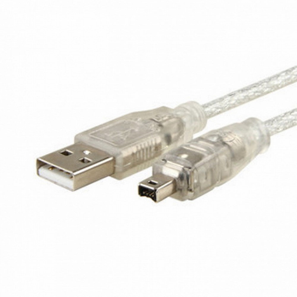 Chenyang USB Male to Firewire IEEE 1394 4 Pin Male iLink Adapter Cord Cable for SONY DCR-TRV75E DV CA-037