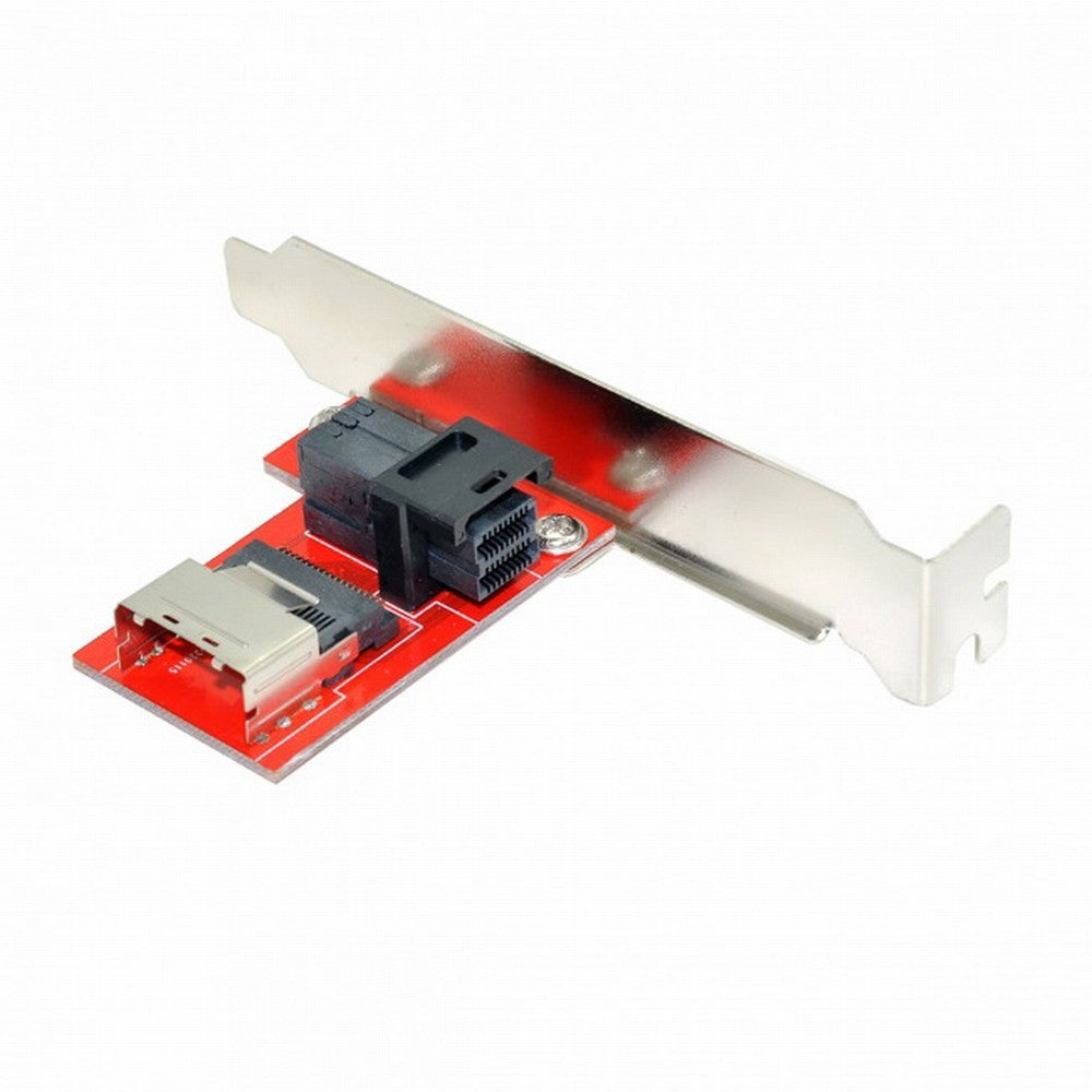 Chenyang PCI-Express 4.0 Mini SAS SFF-8087 to SAS HD SFF-8643 PCBA Female Adapter With Bracket SF-040