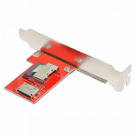 Chenyang PCI-Express 4.0 Mini SAS SFF-8087 to Oculink SFF-8611 SFF-8612 PCBA Female Adapter With Bracket SF-041