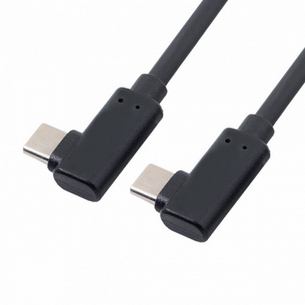 Chenyang USB-C Type-C to Type-C Cable Gen2 10Gbps 65W Dual 90 Degree Left Right Angled Type CC-UC-144-RI