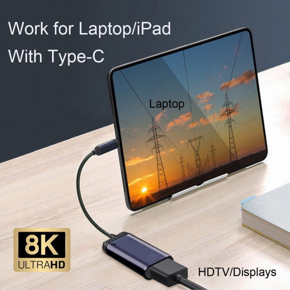 Chenyang USB4 USB-C Type-C Source to Female HDMI 2.1 Cable Display 8K 60HZ UHD 4K HDMI Male Monitor UC-006-H8K