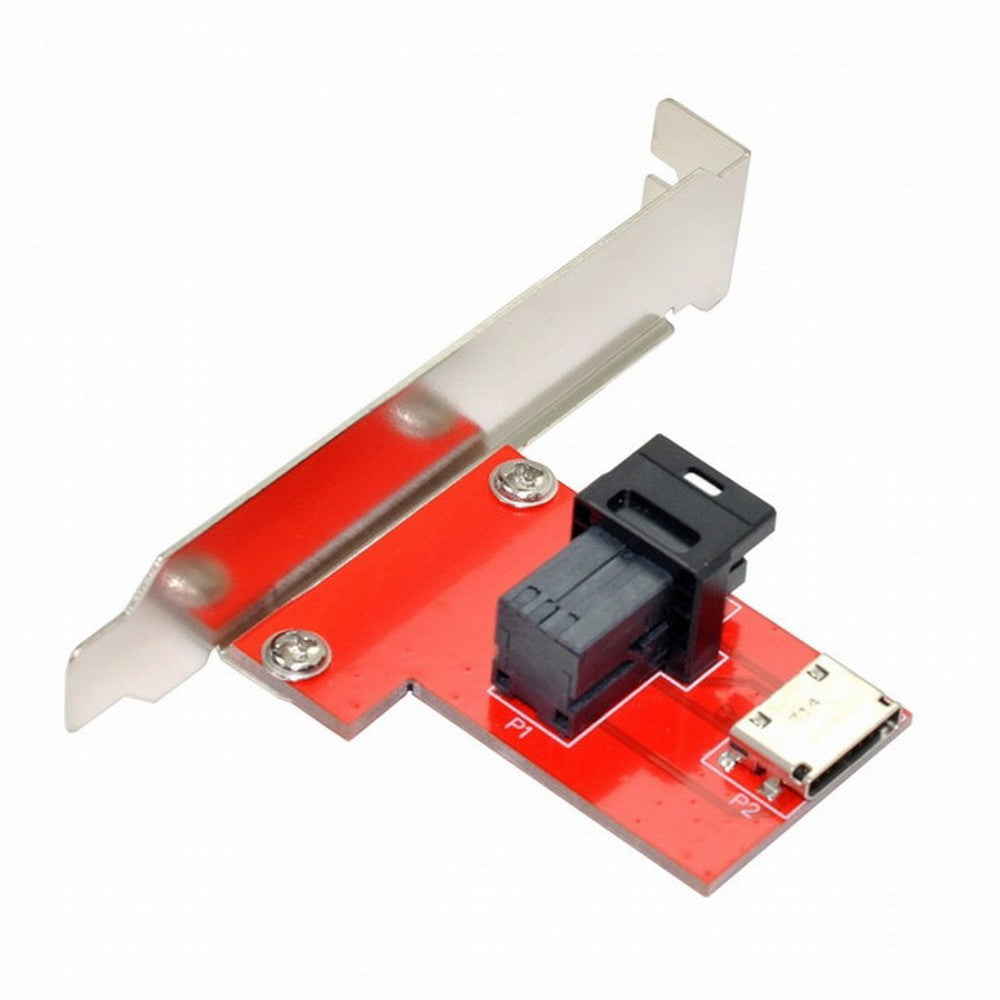 Chenyang PCI-Express 4.0 Mini SAS HD SFF-8643 to Oculink SFF-8611 SFF-8612 PCBA Female Adapter With Bracket SF-042