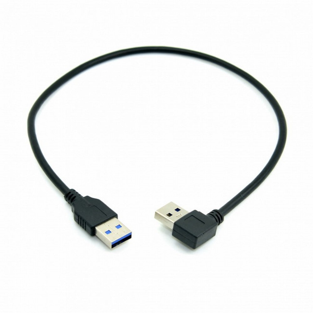 Chenyang 90 Degree Right Angled USB 3.0 A Type Male to Straight A Type Male Data Cable 40cm U3-069-RI