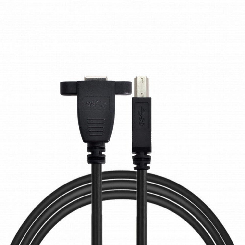 Chenyang Super Speed USB 3.0 Back Panel Mount B Female To Male B Type Extension Cable 0.5m U3-092-BK