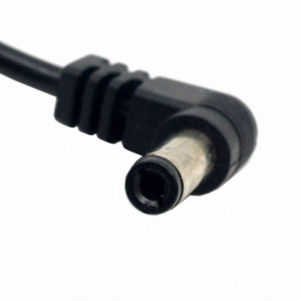 Chenyang DC Power 5.5 x 2.1mm / 2.5mm Male to 5.5 2.1/2.5mm Male Plug Cable Right Angled 90 Degree 60cm PW-051