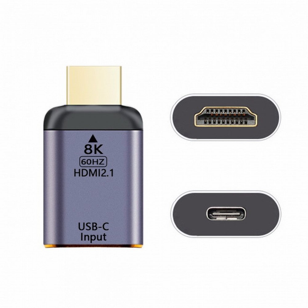 Chenyang USB-C Type C Female Source to HDMI Sink HDTV Adapter 8K@60hz 4K@120hz for Tablet Phone Laptop UC-012-H8K