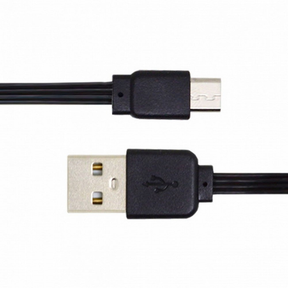 Chenyang 13cm USB 2.0 Type-A Male to Micro USB Male Data Flat Slim FPC Cable for FPV Disk Phone U2-036-BK-0.13M