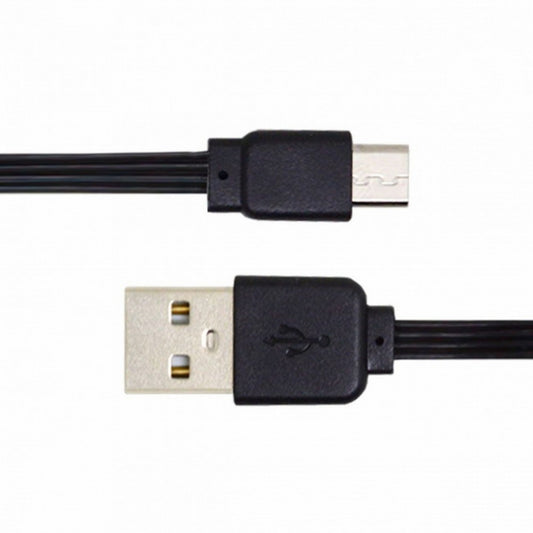 Chenyang 13cm USB 2.0 Type-A Male to Micro USB Male Data Flat Slim FPC Cable for FPV Disk Phone U2-036-BK-0.13M