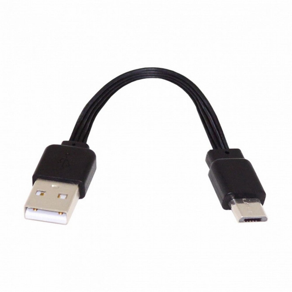 Chenyang 13cm USB 2.0 Type-A Male to Micro USB Male Data Flat Slim FPC Cable for FPV Disk Phone U2-036-BK-0.13M