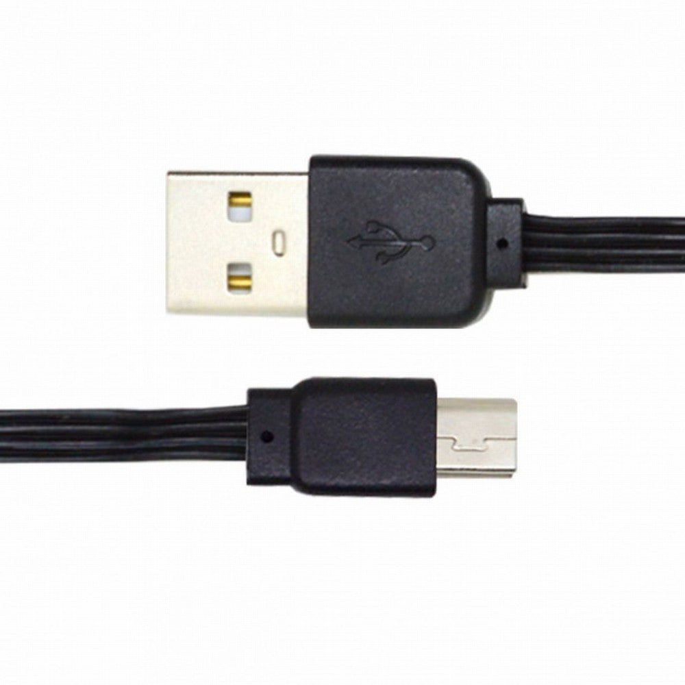 Chenyang 13cm USB 2.0 Type-A Male to Mini 5Pin USB Male Data Flat Slim FPC Cable for FPV Disk Phone U2-042-BK-0.13M