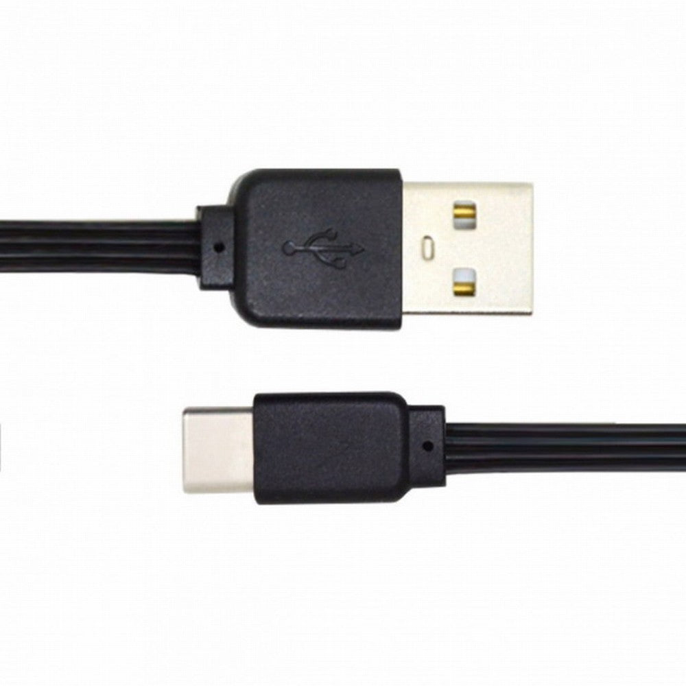 Chenyang 13cm USB 2.0 Type-A Male to USB-C Type-C Male Data Flat Slim FPC Cable for FPV Disk Phone UC-096-BK-0.13M